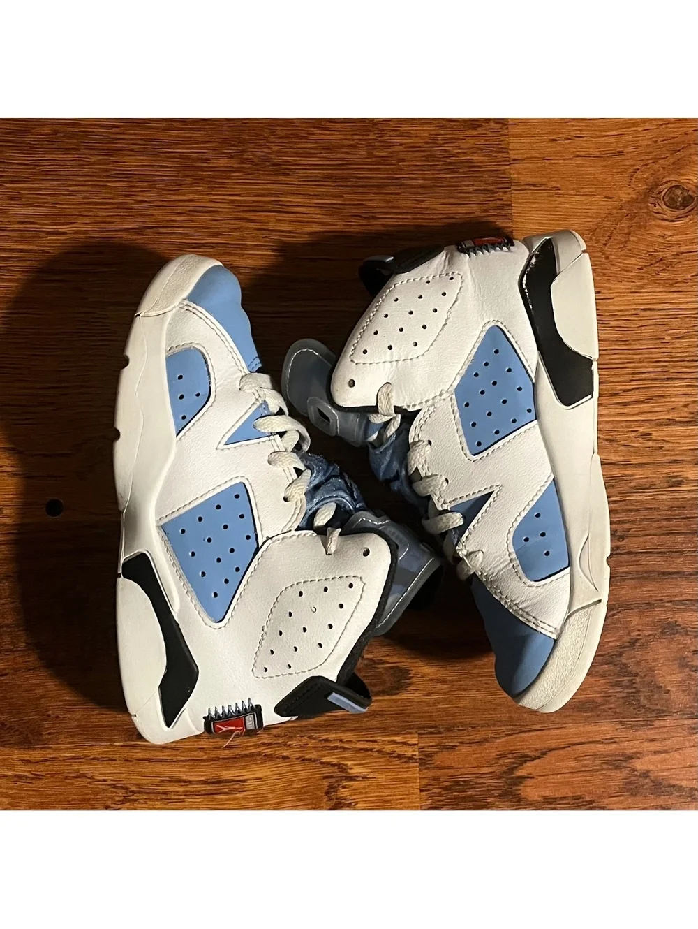 Nike Air Jordan 6 Retro UNC White University Blue Black Size